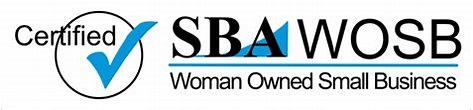 A woman owned business logo